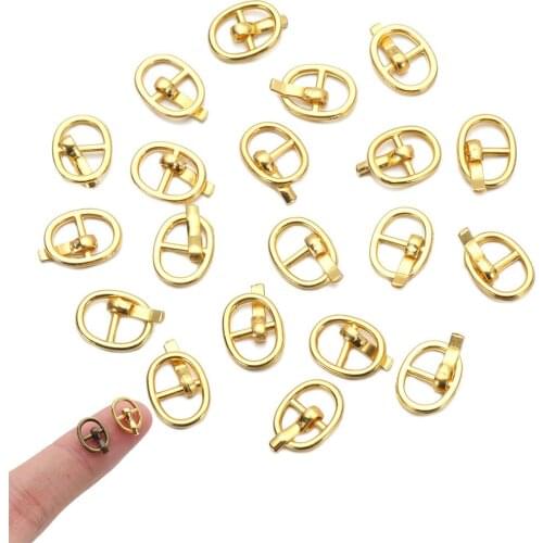 20Pcs 5.5mm Mini Ultra-small Tri-glide Belt Buckle Doll Bags Buckles Diy Crafts Handmade Doll Buttons Shoes Home Accessories