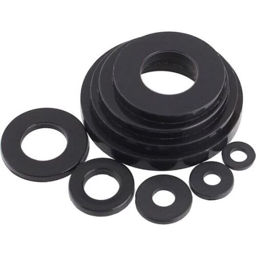 5/10/20/50Pcs Nylon Gasket Screw Thick Insulating Plastic Rubber Flat Washer Black M2 M2.5 M3 M4 M5 M6 M8 M10 M12M14 M16 M18 M20