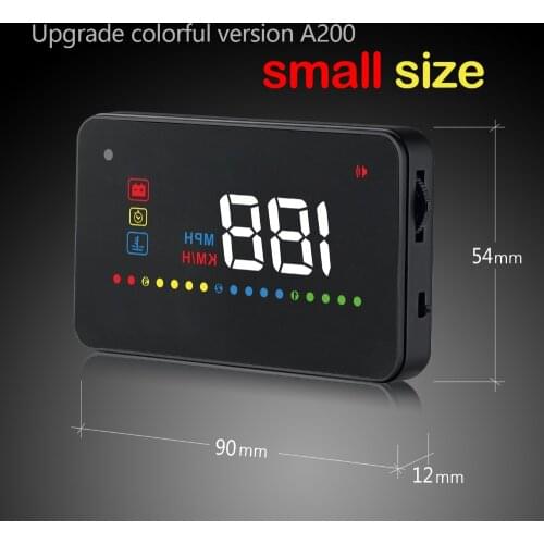 A200 OBD Hud OBD2 Head Up Display Car Speedometer Windshield Projector Over Speed/Voltage/Water/fatigue driving Alarm