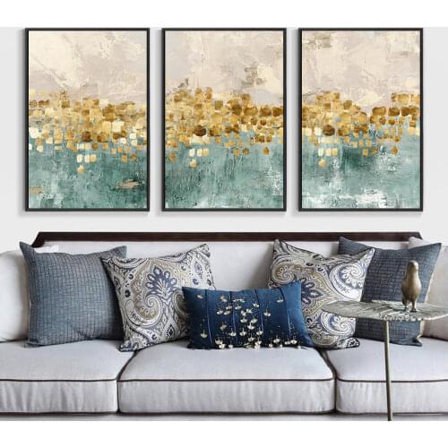 Diamond Painting Abstract Poster and Print Golden Luxury Picture Vintage Diamond Mosaic Home Decor Wall Art Home Decor