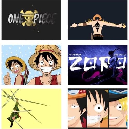 Anime One Piece Canvas Painting Luffy Soren Francis Thor Nami Character Poster Home Living Room Bedroom Decoration Painting