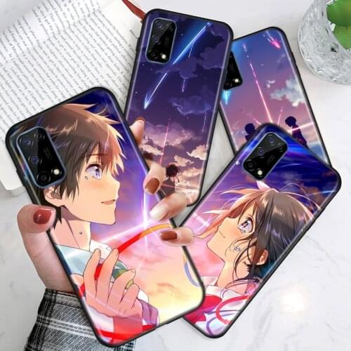Anime Your Name For Realme V15 X50 X7 X3 superzoom X2 C17 C11 C3 7i 7 6i 6S 6 5 Narzo 20 5G Pro Soft Phone Case