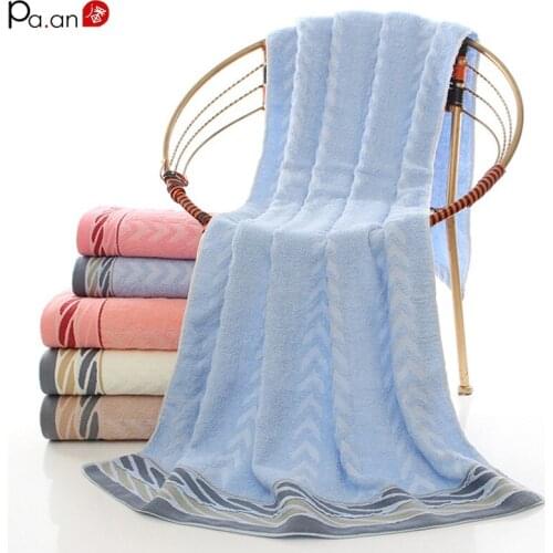 Household Arrow Jacquard Cotton Bath Towel 70*140cm Thick Pure Cotton Soft Absorbent Bathing Wrap To Dry Body Towel Beach Towel