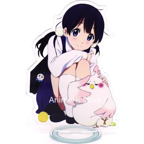 Anime Tamako Love Story Action Figure Cosplay Toys Kitashirakawa Tamako Market mochimazzui Bird Acrylic Figures Stand Model Doll