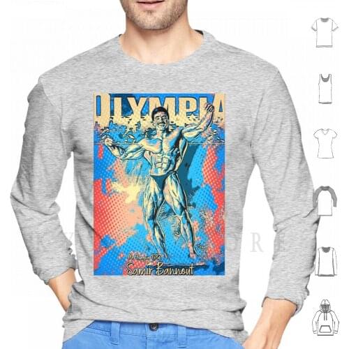Samir Bannout Mr Olympia Hoodies Long Sleeve Samir Bannout Lee Haney Jay Cutler Mr Olympia Ifbb