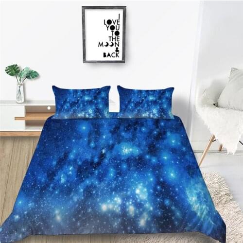 Fantasy Galaxy Comforter Bedding Set Universe Star 3D Print Luxury Queen King Single Duvet Cover Set Home Textile Decor Modern
