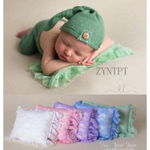 Lace Posing Pillow For Newborn Photography Props Flokati Photo Shoot Studio Baby Girl Poser Fotografia Accessory Accessories