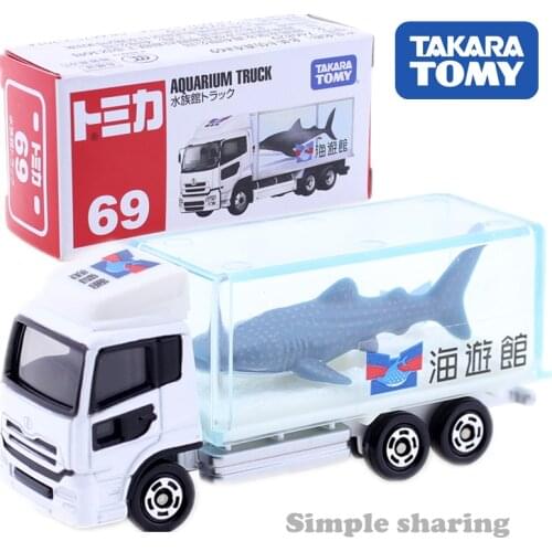 Takara Tomy Tomica No.69 Aquarium Truck Model Kit Miniature Diecast CAR Toy Hot Lorry Mould Pop Transporter