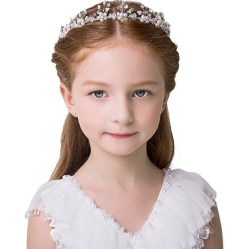 New Girl Hair Crown Princess Wedding Hair Accessories Crystal Rhinestone Tiara Headband Stunning Crystal Tiara for Pageant
