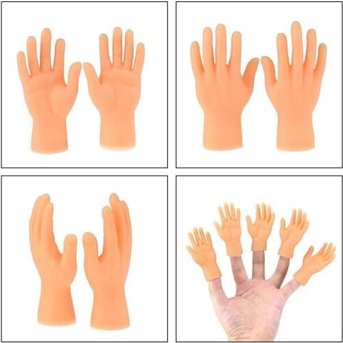 Novelty Five-finger Open Palm Finger Puppet Finger Left And Small Right Toy Model Hand L3H5