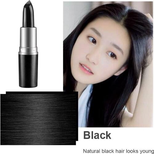 One-Time Hair Dye Black Brown Instant Gray Root Coverage Hair Color Modify Cream Stick Lasting Fast Cover Up White Hair Colour