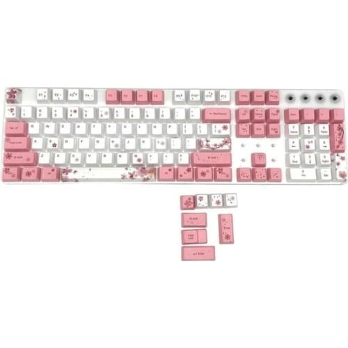 PBT Five-Sided Sublimation Keycap Mechanical Keyboard Keycap 104-Key Height Gaming Keycap Sublimation