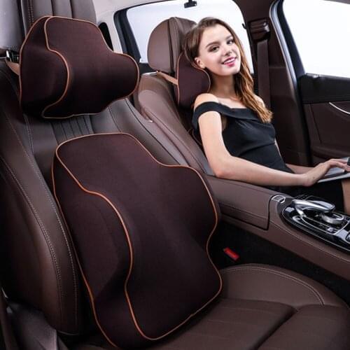 Car Headrest Neck Protector Memory Foam Neck Pillow Waist Leaning On Car Interior Supplies