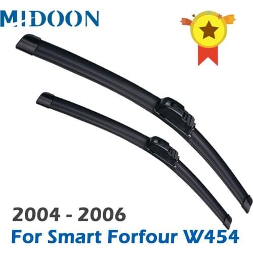 MIDOON Wiper Front Wiper Blades For Smart Forfour W454 2004 - 2006 Windshield Windscreen Front Window 26"+18"