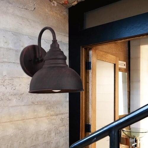 Outdoor Retro Europe Villa Sconce Lamp Vintage Waterproof Villa Balcony Exterior Garden Doorway Entrance Porch Wall Lamp
