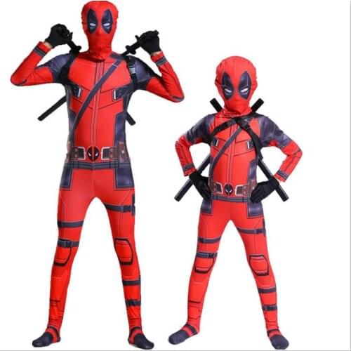 High quality costume adult halloween costumes for kids child boys spandex zentai suit Carnival Fancy