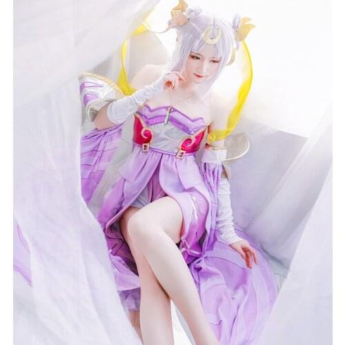 Game Cosplay Chang'e Costume Glory of Kings Halloween Carnival Cosplay Costumes for Women Masquerade Fancy Ball Lolita Dress