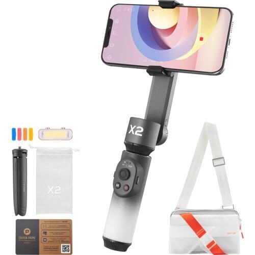 Zhiyun Smooth X Handheld Gimbal Stabilizer for iPhone 11 Xs Max Xr X 8 Plus 7 Huawei Samsung Note10 S10, 2-Axis Phone Stabilizer