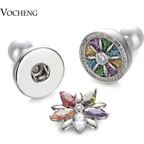 10PCS/Lot Snap Charms Earring Ginger Snap Jewelry for 18mm Snap Button Earring for Women NN-643*10