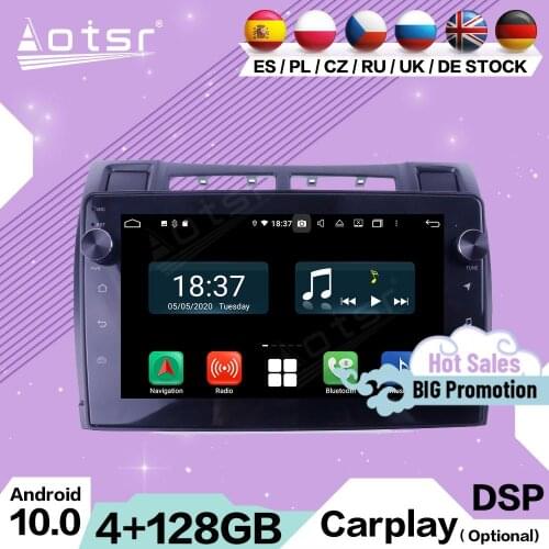 128G Carplay Multimedia Android For Toyota Yaris 2005 2006 2007 2008 2009 2010 2011 2012 GPS Navi Auto Radio Receiver Head Unit