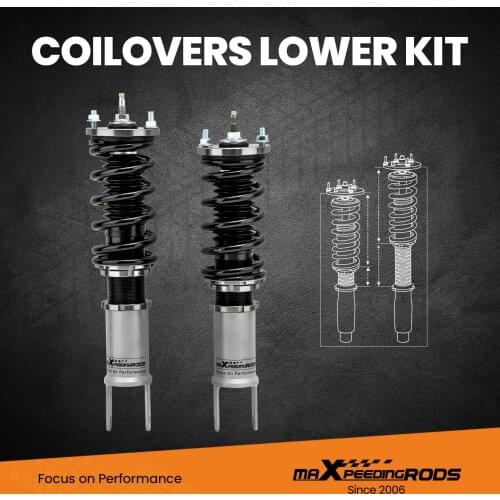 4pcs 24 Ways Adjustable Coilovers Shock Absorber Gery for Honda Civic ED EE EF SH 87-91/ CRX 88-91 Integra DA1 - DA9 90-93