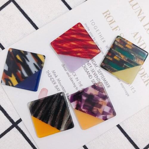 2 pieces / lot Acrylic Acrylic Diamond Earrings Jewelry Accessories