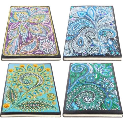 5D Diamond Painting Notebook Special Shaped New Arrivals Flower Diamond Embroidery Sale A5 Diary Book Mosaic Pictures Gift