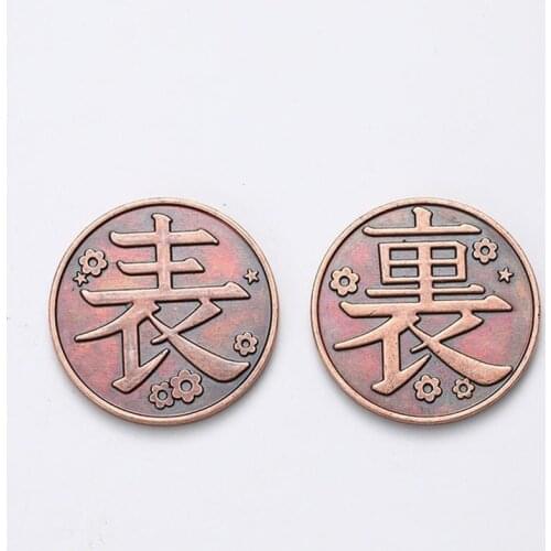Anime Demon Slayer Kimetsu No Yaiba Tsuyuri Kanao Kochou Shinobu Collection Coin Cosplay Props Coins