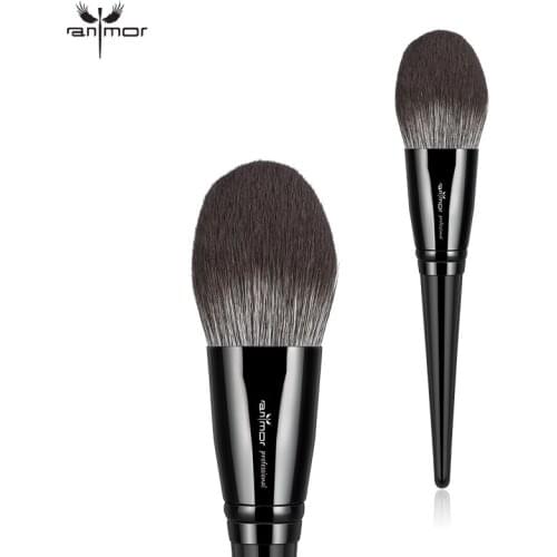 Anmor Foundation Makeup Brush Professional Single Power Black Contour Concealer Make Up Brushes Synthetic Hair Cosmetic Tool
