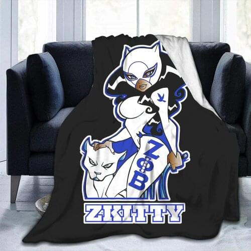 Zeta Phi Beta Blanket Lightweight Soft Cozy Throw Blanket Flannel Fleece Blankets Various Sizes for Couch Bedroom Living Room
