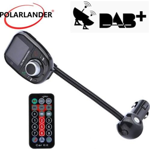 Bluetooth Hands free Car Kit Antenna Charging Ports TF USB FM Transmitter MP3 Player LCD Display Digital DAB/DAB+ Receiver