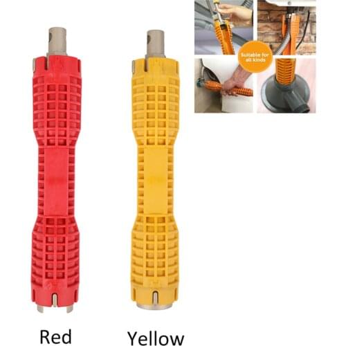 Water Pipe Double Wrench.Basin Bottom Pliers Sleeve Bathroom Faucet Sink Installation Maintenance Tool.8 In 1 Flume Wrench