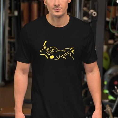 Hot Sale Motorcycle Fans R 1200 GS RALLYE T-Shirt Motorrad Graphic Gold Printing Cotton Tee Summer Casual Loose Fashion Clothes