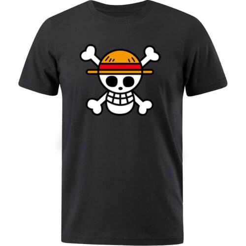One Piece Luffy Men T Shirt Casual TShirt Homme O Neck tee shirts Man T-Shirt Cotton Boys Clothes Anime 2021 Summer Tops Tees