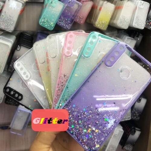Gradient Jelly Color Glitter Phone Case For Xiaomi Redmi Note 9s Note 8 pro 8T 8A 7 K20 Pro Note 10 Mi 10 Pro 9T A3 Epoxy Cover