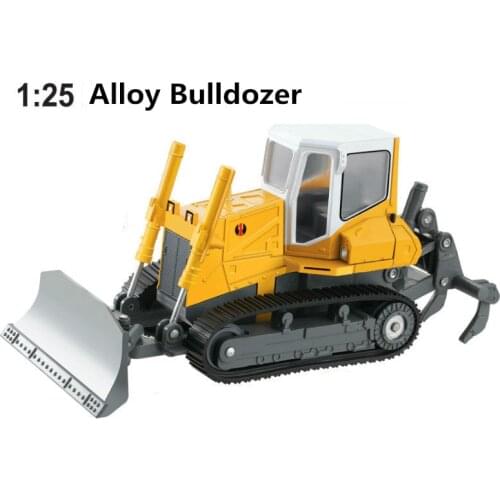 High simulation model project car,Metal alloy car model simulation children, 1:25 boy model truck bulldozer, free shipping