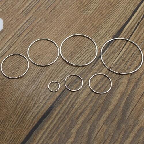 1mm Thick 925 sterling silver Closed Jump Rings Jewelry Findings,Single Loops fits Earring Connectors End Clasp DIY Making