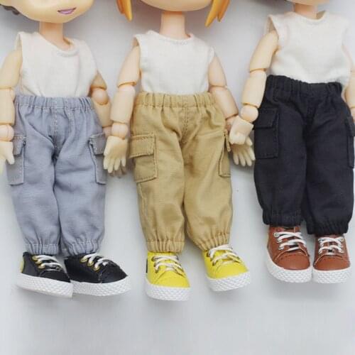 OB11 Dolls Long Overalls Doll Clothes Pant for GSC, obitsu11,molly,1/12 BJD Doll Long jeans Accessories Toys