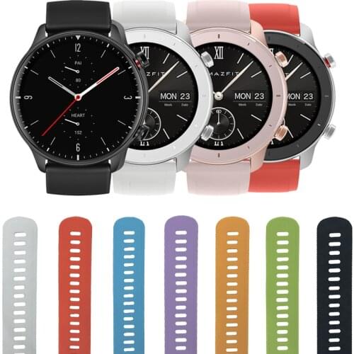 Watchband For Xiaomi Huami Amazfit GTR 2 Silicone Strap Bracelet for Amazfit Bip S/GTS 2/Pace/Stratos 2S 3 Wristband 22mm 20mm