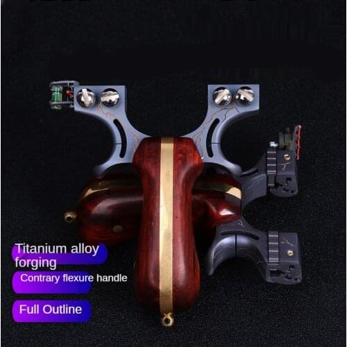 Prodessional Titanium Alloy High-precision Slingshot Flat Rubber Band Clip Fast Pressure Catapult Special For Outdoor Hunting