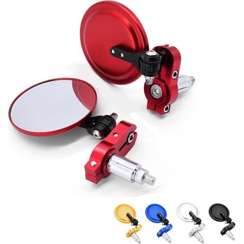 Motorcycle Universal Rearview Mirror Handle Bar Ends 7/8" Mirrors For Ducati HYPERMOTARD 821 939 1100 796 SP BMW r 1200 rt