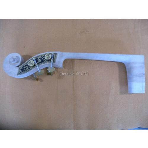 UPRIGHT DOUBLE BASS NECK Lion Head Maple Wood #1