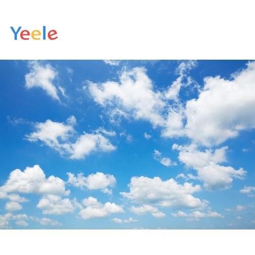 Yeele Blue Sky White Cloud Wallpaper Backdrops Portrait Photography Background Customized Photographic Backdrop For Photo Studio