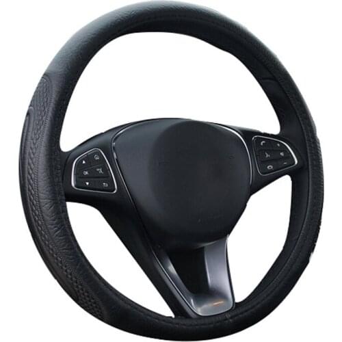 Truck Bus Car Steering Wheel Cover Diameters For 36 38 40 42 45 47 50CM 7 Sizes To Choose Embossed Steering Wheel Wrap Protecter