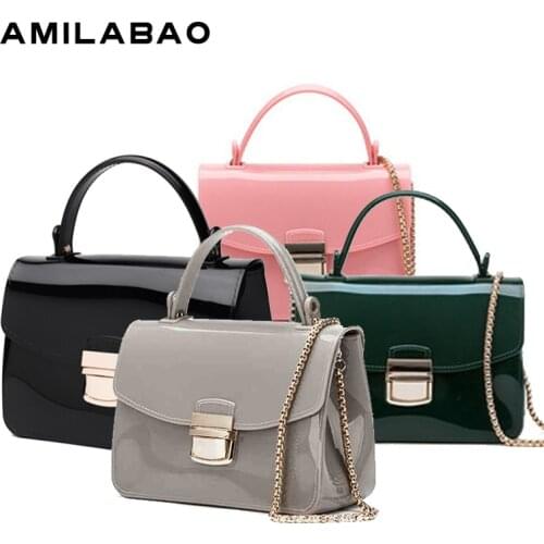 Mini jelly silicon bag for women waterproof Candy Color Crossbody Bags Designed Ladies Shoulder Chain Messenger Bag summer beach