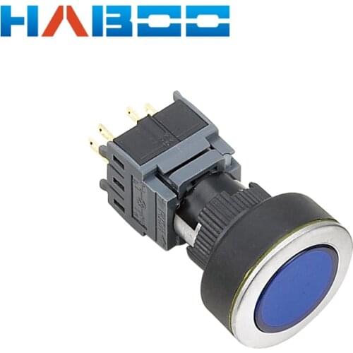 22mm momentary LED Illuminuted Maintained Self-locking Push Button Switches Latching Push Button 6V 12V 24V 220V