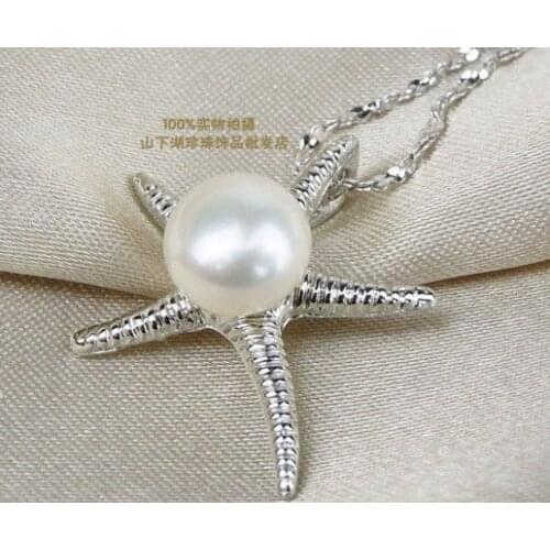 4 COLOR!! 9-10MM Super Big Size Natural Freshwater Pearl Pendant Fashion Jewelry for Young Lady/Women/Girls, 100pcs/lot