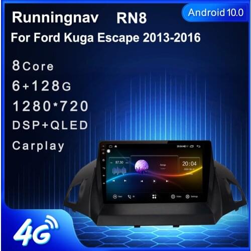 4G LTE Android 10.1 For Ford Kuga Escape 2013-2016 Car Radio Multimedia Video Player Navigation GPS RDS no dvd
