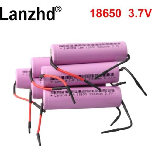 8-40PCS lithium Li ion 18650 3.7V Battery For samsung 18650 Original Rechargeable batteries DIY 3300mAh 10A VTC7 35E
