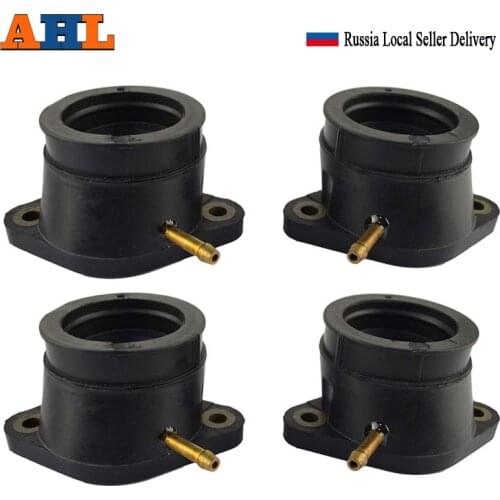 AHL 4pcs Carburetor Pad Plastic Outlet Carburetor Intake Manifold Interface Glue For Yamaha XJR1200 XJR1200SP XJR1300 FJR1300